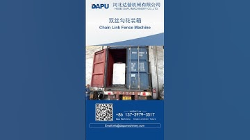 Chain link fence machine on loading