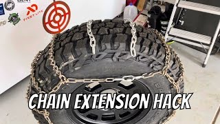 Save Money with DIY Tire Chain Extension