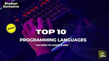 Top 10 Programming Languages || You Need To Learn In 2023 || Student Exclusive #top10 #programming