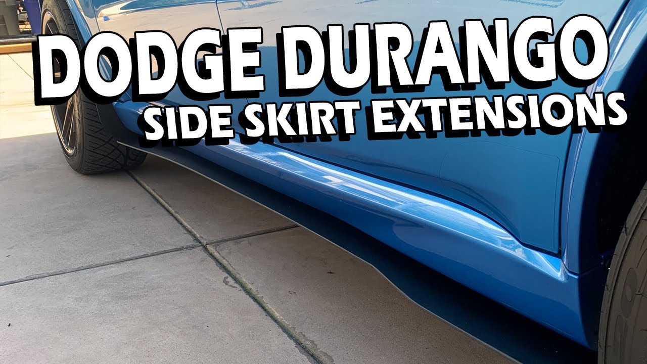Durango 18-23 Side Skirts Install - YouTube