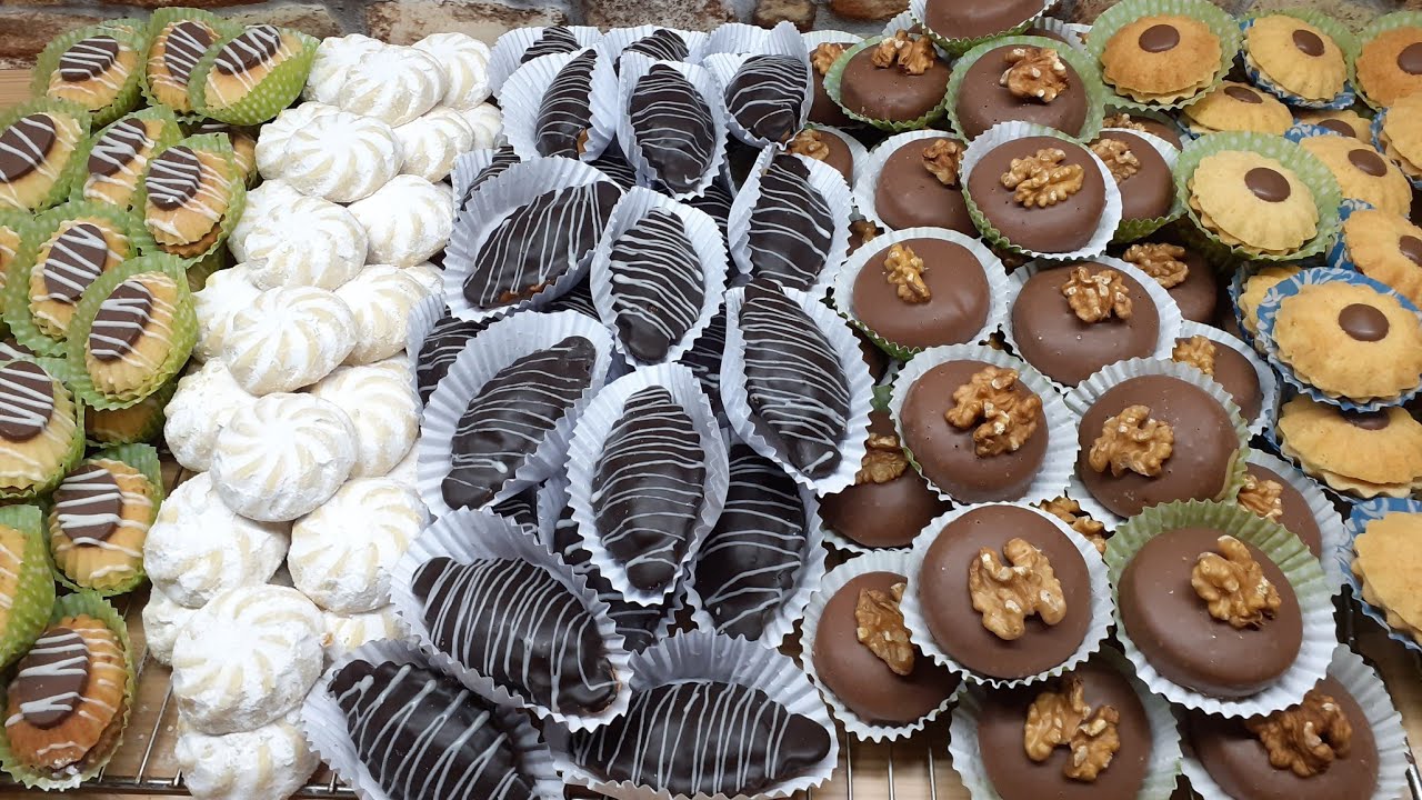 بعجينة وحدة 5 اشكال راقية حلوى بكمية كبيرة و وفيرة  صابلي سهل و بسيط اقتصادي حلويات العيد 2022وراقي.