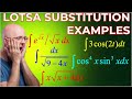 Calculus 2 lec 3b integration by substitution examples