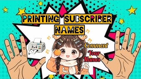 Writing my subscriber names in printer 🖨️#shotlive#virallive#viralprinter#names