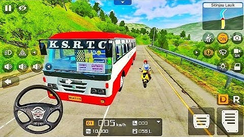 Eicher KSRTC Bus Driving - Bus Simulator Indonesia - Android Gameplay