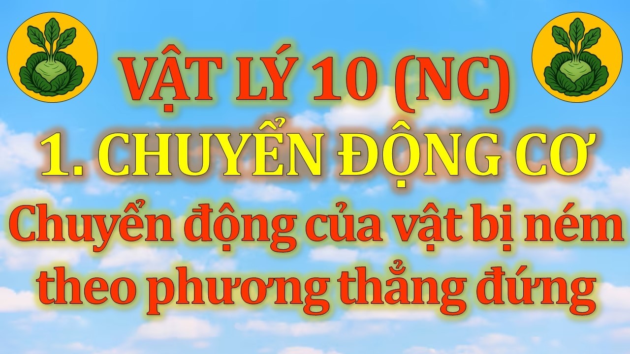 Vật Lý 10 - Nâng cao - 1. Chuyển động cơ - Dạng 4 - Vấn đề 3. Vật bị ném theo phương thẳng đứng