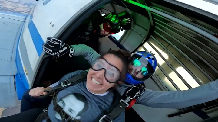Christina Robles - Tandem Skydive at Skydive India...