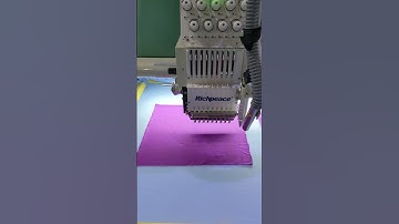 20 heads flat embroidery machine with laser cutting device. #embroidery