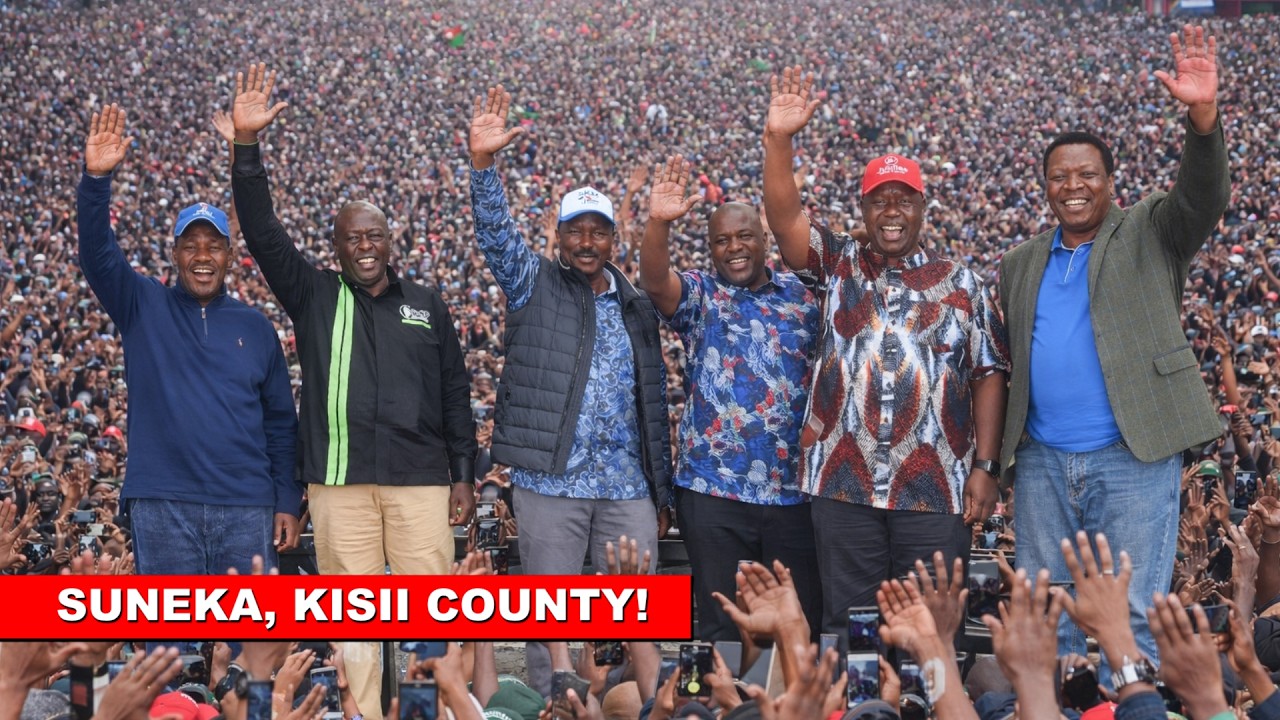 Watch Gachagua, Kalonzo and united opposition Finale Rally in Kisii as Ruto gets worried!🔥