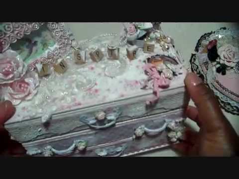 Shabby Chic Dresser - Altered Boxes - YouTube