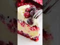 Christmas Cheesecake (Cranberry Jam White Chocolate Mousse Cheesecake)!