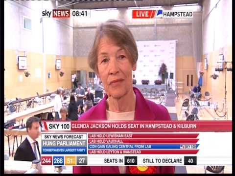 UK Elections 2010 Glenda Jackson wins the Kilburn ...