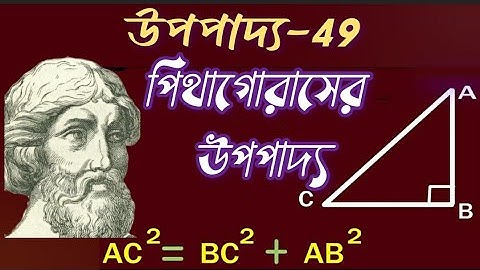 পিথাগোরাসের উপপাদ্য #pithagoras
