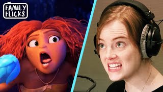 Information Emma Stone's Voice Acting (Behind-The-Scenes) | The Croods: A New Age (2020) | Family Flick Update