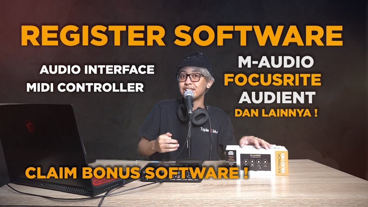 Tutorial cara Register Produk untuk Audio Interface & Midi controller ...