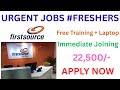 FirstSource Company hiring Freshers || Any Graduate Can Apply | Latest Jobs For Freshers | Apply Now