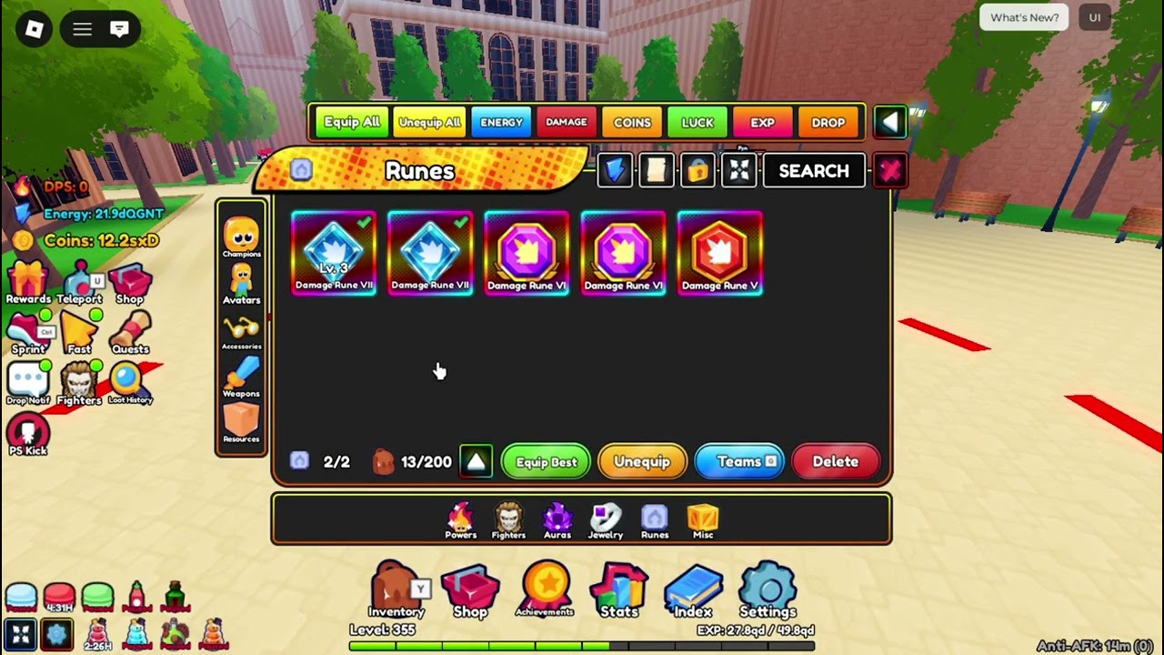 Anime Eternal (NEW UPDATE) Maxing out Every Power and getting atons of tokens!