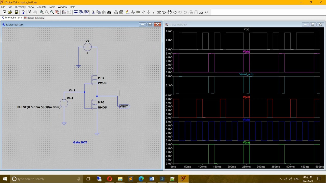 Cmos implement nand nor and or gate in ltspice coding vietnam
