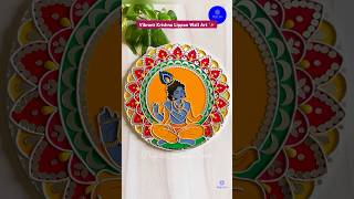 #krishna Lippan Art ✨ #harekrishna #homedecor #smallbusiness #radhakrishna #shorts #janmashtami