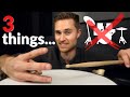 3 things every APARTMENT drummer should practice