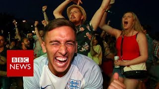 World Cup 2018: How England fans celebrated - BBC News