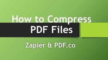 How to Compress PDF File using PDF.co and Zapier