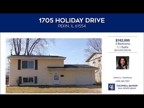 1705 HOLIDAY Drive, Pekin, IL home video tour