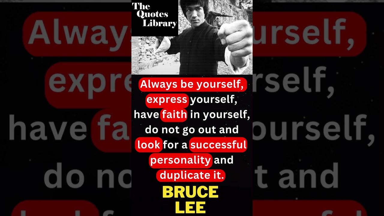 Always be yourself, express........