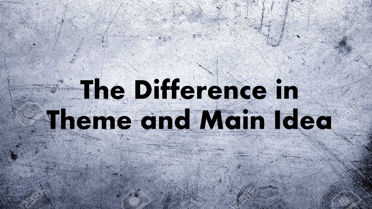 Easy to Understand Explanation of Theme and Main Idea! YouTube