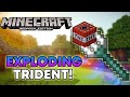 How to Get Explosive Tridents in Minecraft | Bedrock Command Block Tutorial