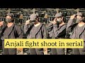 BTS of Anjali fight shoot in serial || soundaryareddy || soundaryareddy vlogs