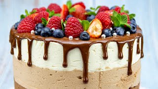Муссовый торт ТРИ ШОКОЛАДА  Chocolate mousse cake | ЭТО ПРОСТО