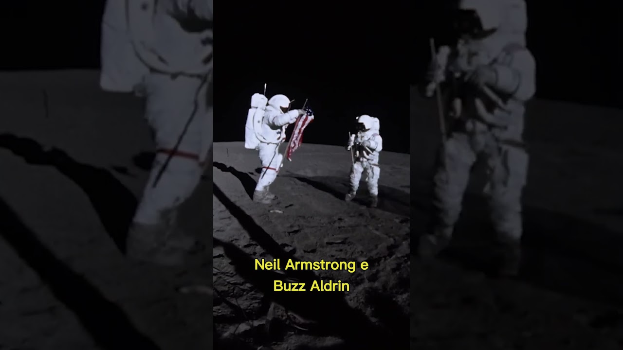 As Filmagens Históricas do Pouso na Lua #shorts