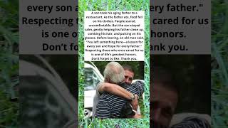 THE LESSON HE LEFT