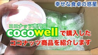 ココナッツ専門店cocowellで購入したココナッツ商品を紹介します！幸せな食卓の惑星PART8