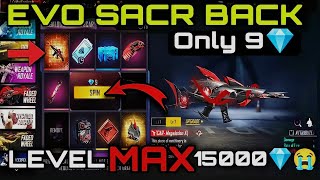 Evo Scar Return🔥| 2 Spin Only New Megalodon Alpha Scar Max Level 7 🔥|15000 Diamond Lost 😭|Free Fire