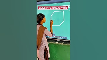 Divide This Shape into 3 Equal Parts | Fun Math Activity #shorts #ytshorts #learning #maths #puzzle