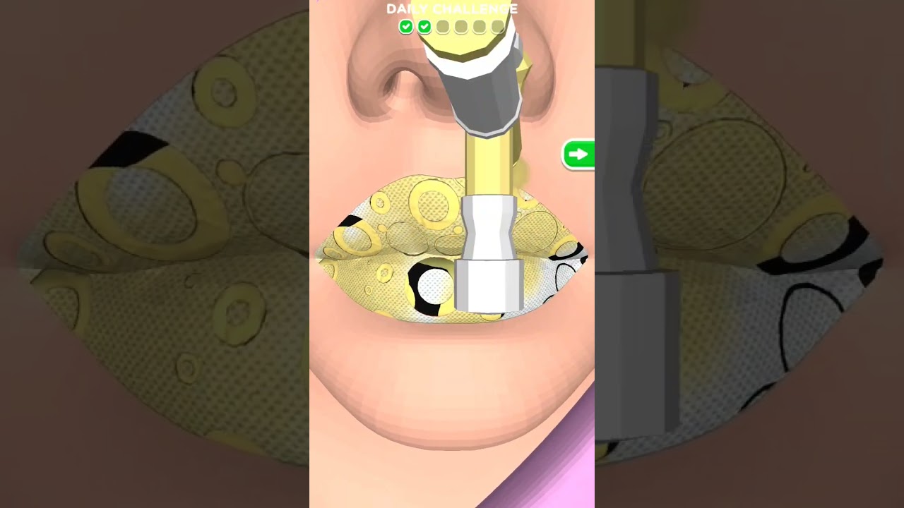 Lip Art 3D - Amazing Lips With Circles - Game Play
