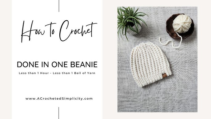 FAST Bulky Crochet Beanie Pattern (Free Tutorial!) 