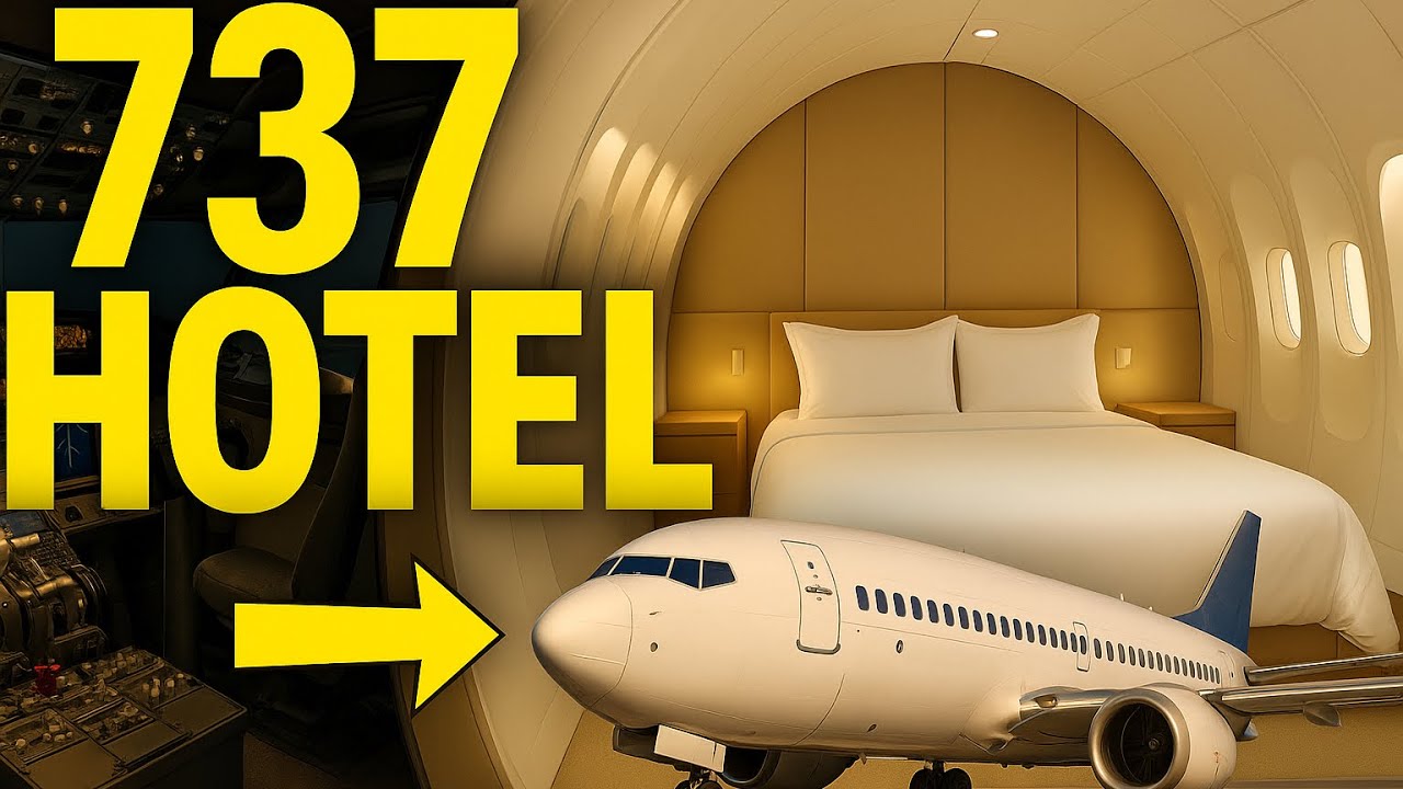 Внутри отеля Boeing 737 в Амстердаме — самолет, в котором действительно можно спать