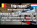 Brussels, Belgium - Luxembourg, Luxembourg by direct intercity train (via Namur / Namen)