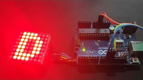 MAX7219 8x8 LED MATRIX ASSEMBLY AND TESTING using ARDUINO