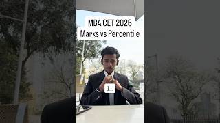 Marks vs Percentile MBA CET 2026 | JBIMS | MBA | Bschool #jbims #mbacet #mba #cetadmission #bschool