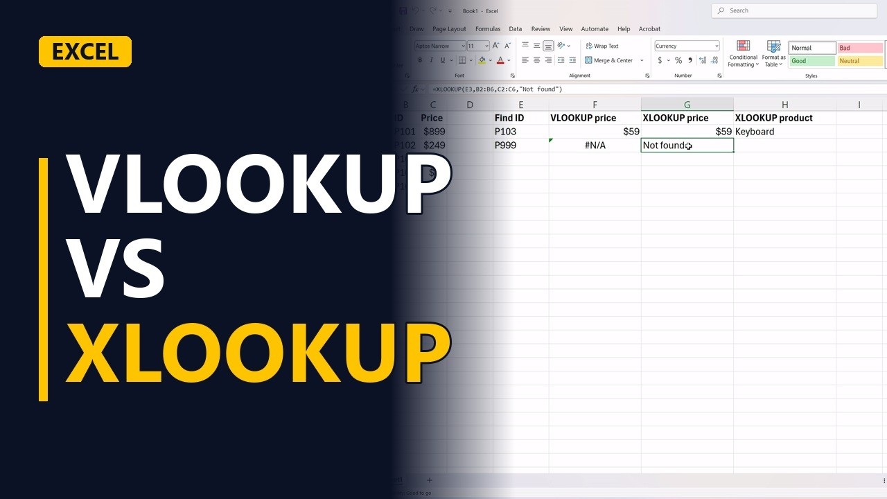 VLOOKUP vs XLOOKUP in Excel (Which One Should You Use?)