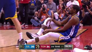 Kevin Durant Injured Again! 2019 Finals Game 5 Golden State Warriors vs Toronto Raptors