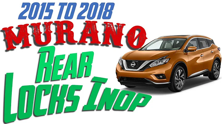 Khóa cửa sau Nissan Murano 2018 - Kiểm tra, cài đặt lại - TPMS
