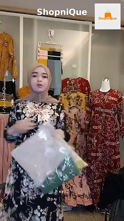 Gamis Monalisa Katun Jepang Motif Bunga Sakura Busui Resleting Lengan Rempel Terdapat Tali Pinggang