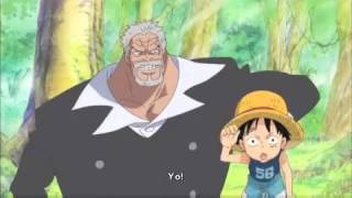 kid luffy saying YO!