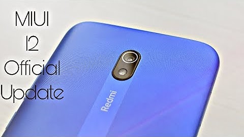 Xiaomi Redmi 8A Official MIUI 12 Update