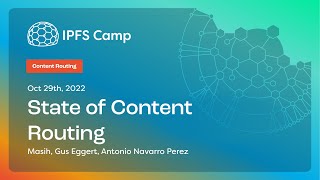 State of Content Routing - Masih Derkani, Antonio Navarro Perez & Gus Eggert