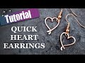 Quick Wire Heart Earrings